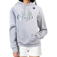 Memphis Grizzlies G-III 4Her by Carl Banks Women's Shadow Logo Tri-Blend Fleece Hoodie - Gray for sale