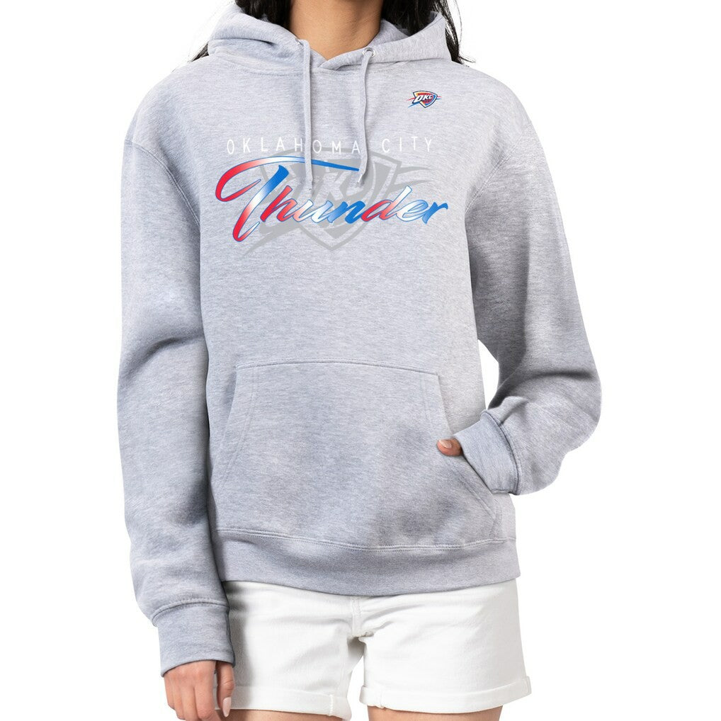Oklahoma City Thunder G-III 4Her by Carl Banks Women's Shadow Logo Tri-Blend Fleece Hoodie - Gray online