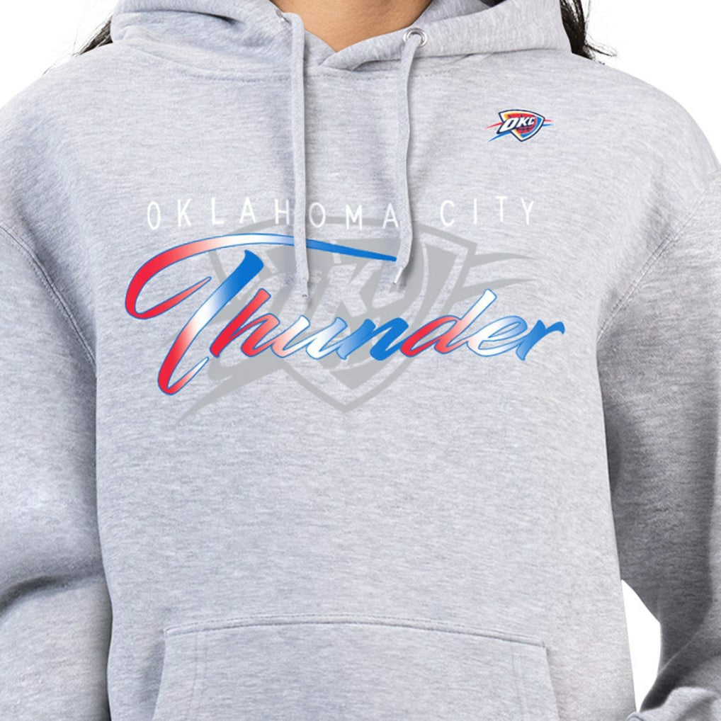 Oklahoma City Thunder G-III 4Her by Carl Banks Women's Shadow Logo Tri-Blend Fleece Hoodie - Gray online