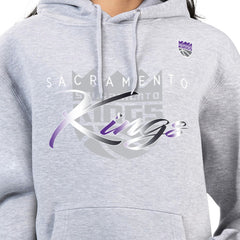 Sacramento Kings G-III 4Her by Carl Banks Women's Shadow Logo Tri-Blend Fleece Hoodie - Gray cheap
