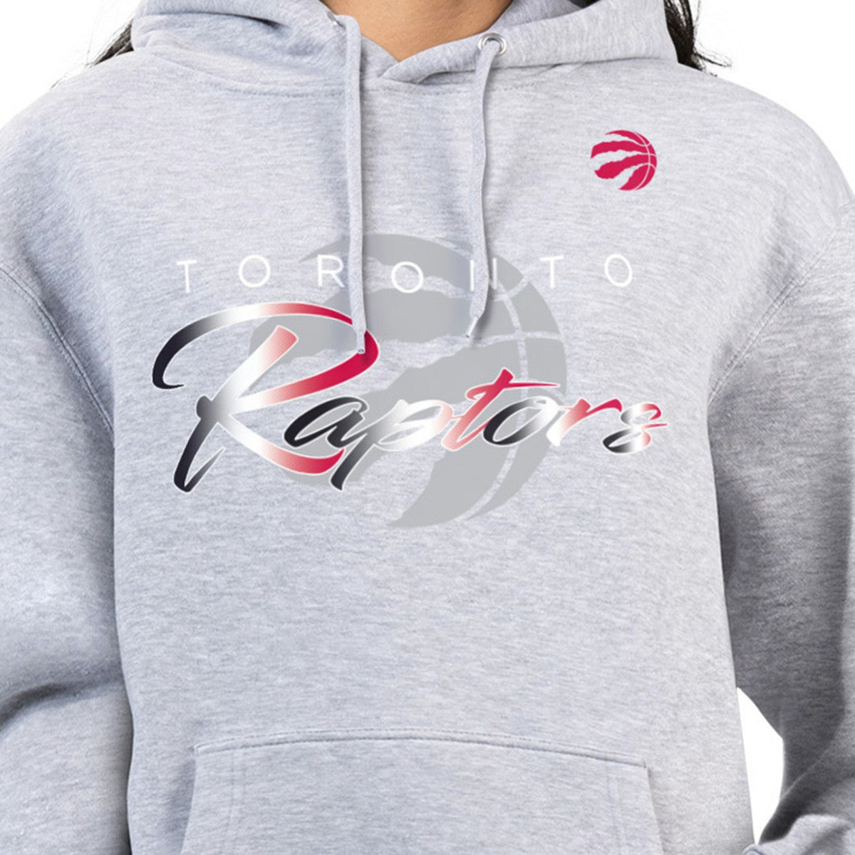 Toronto Raptors G-III 4Her by Carl Banks Women's Shadow Logo Tri-Blend Fleece Hoodie - Gray on sale