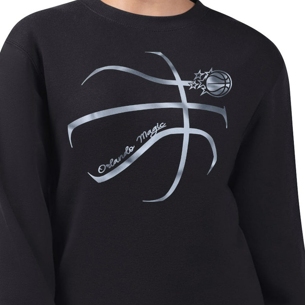 Orlando Magic G-III 4Her by Carl Banks Women's Metallic Print Basketball Sketch Fleece Sweatshirt - Black shop