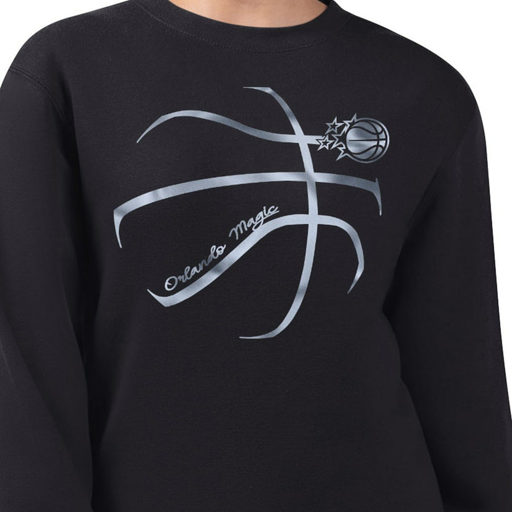 Orlando Magic G-III 4Her by Carl Banks Women's Metallic Print Basketball Sketch Fleece Sweatshirt - Black shop