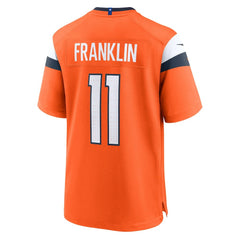 Troy Franklin Denver Broncos Team Game Jersey - Orange | Nike on sale