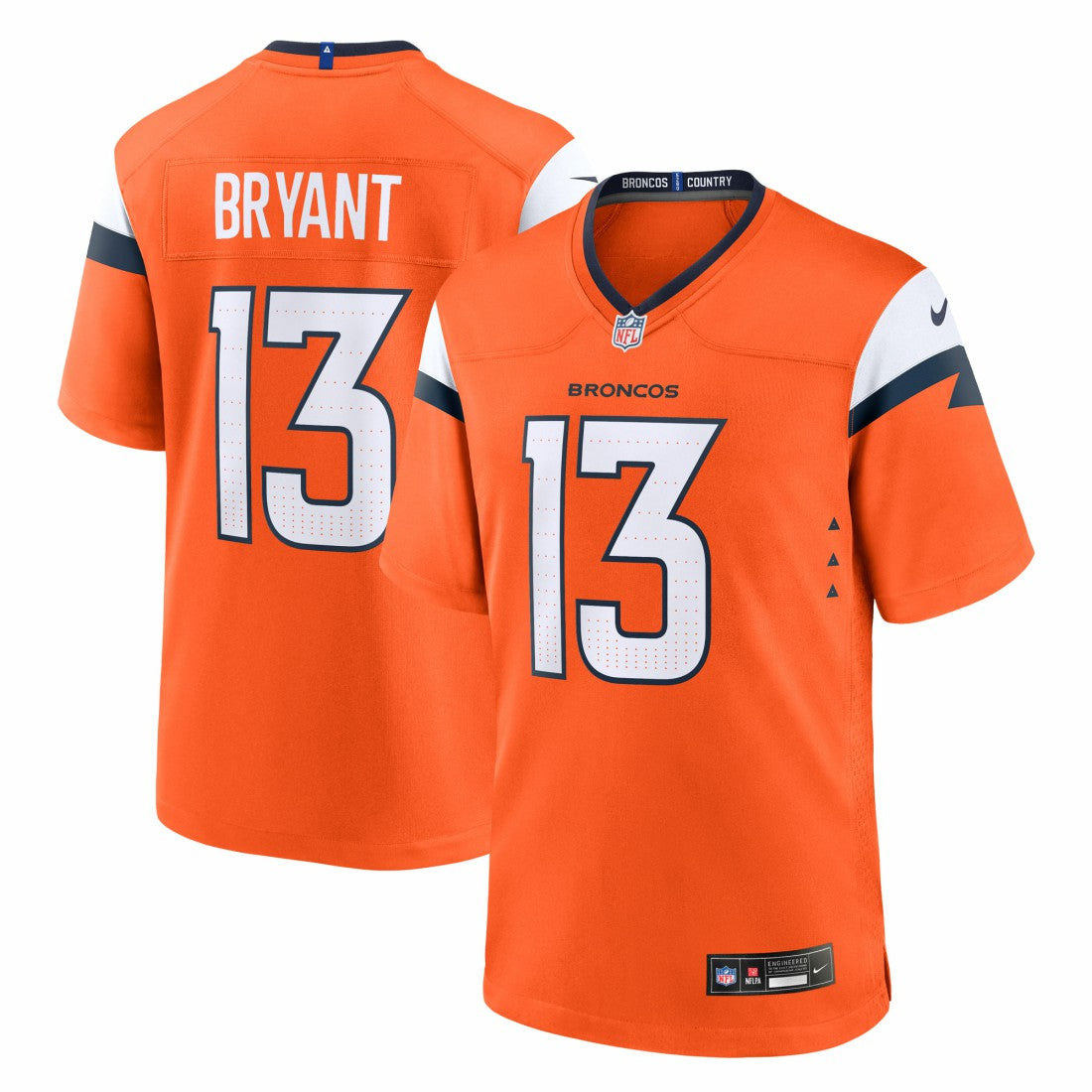 Pat Bryant Denver Broncos Team Game Jersey - Orange | Nike for sale