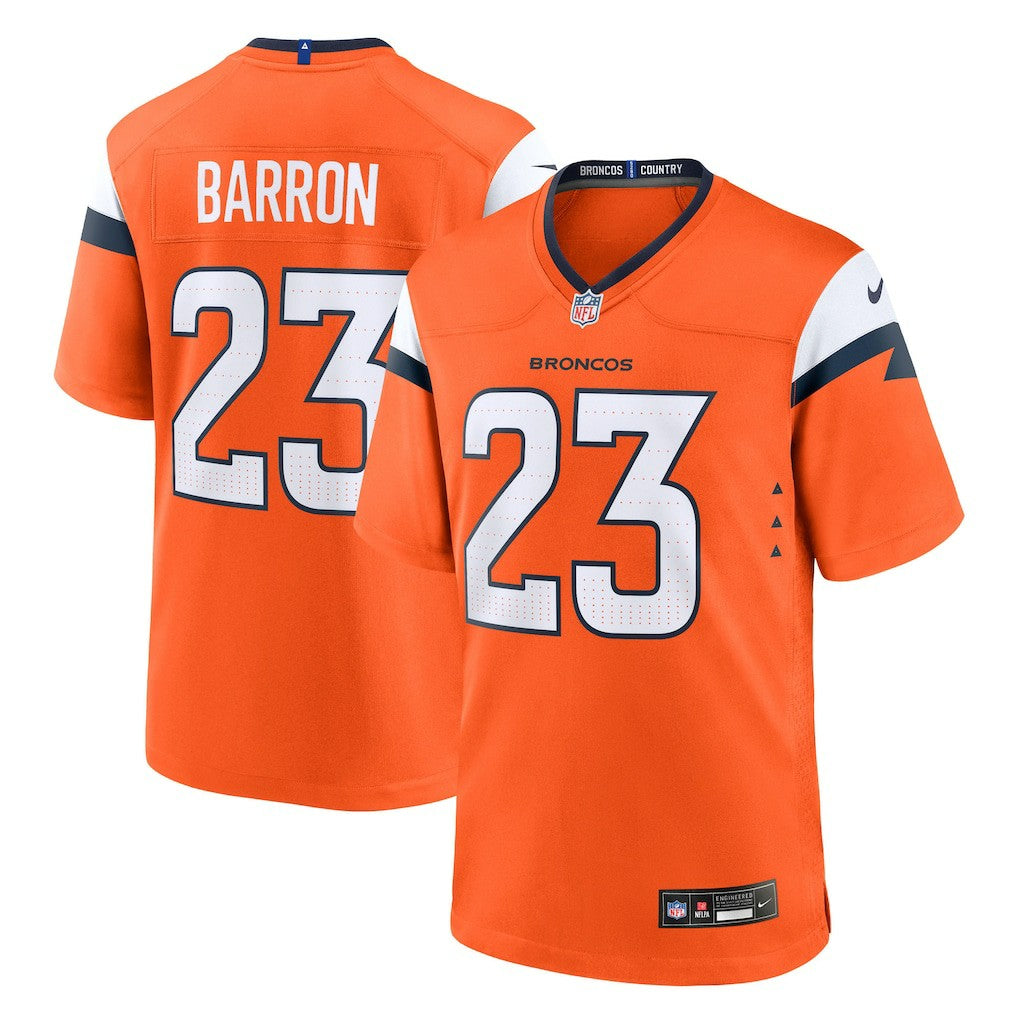 Jahdae Barron Denver Broncos Team Game Jersey - Orange | Nike cheap