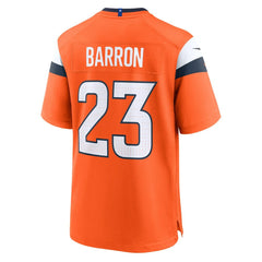 Jahdae Barron Denver Broncos Team Game Jersey - Orange | Nike cheap