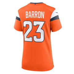 Jahdae Barron Denver Broncos Women's Team Game Jersey - Orange | Nike sale
