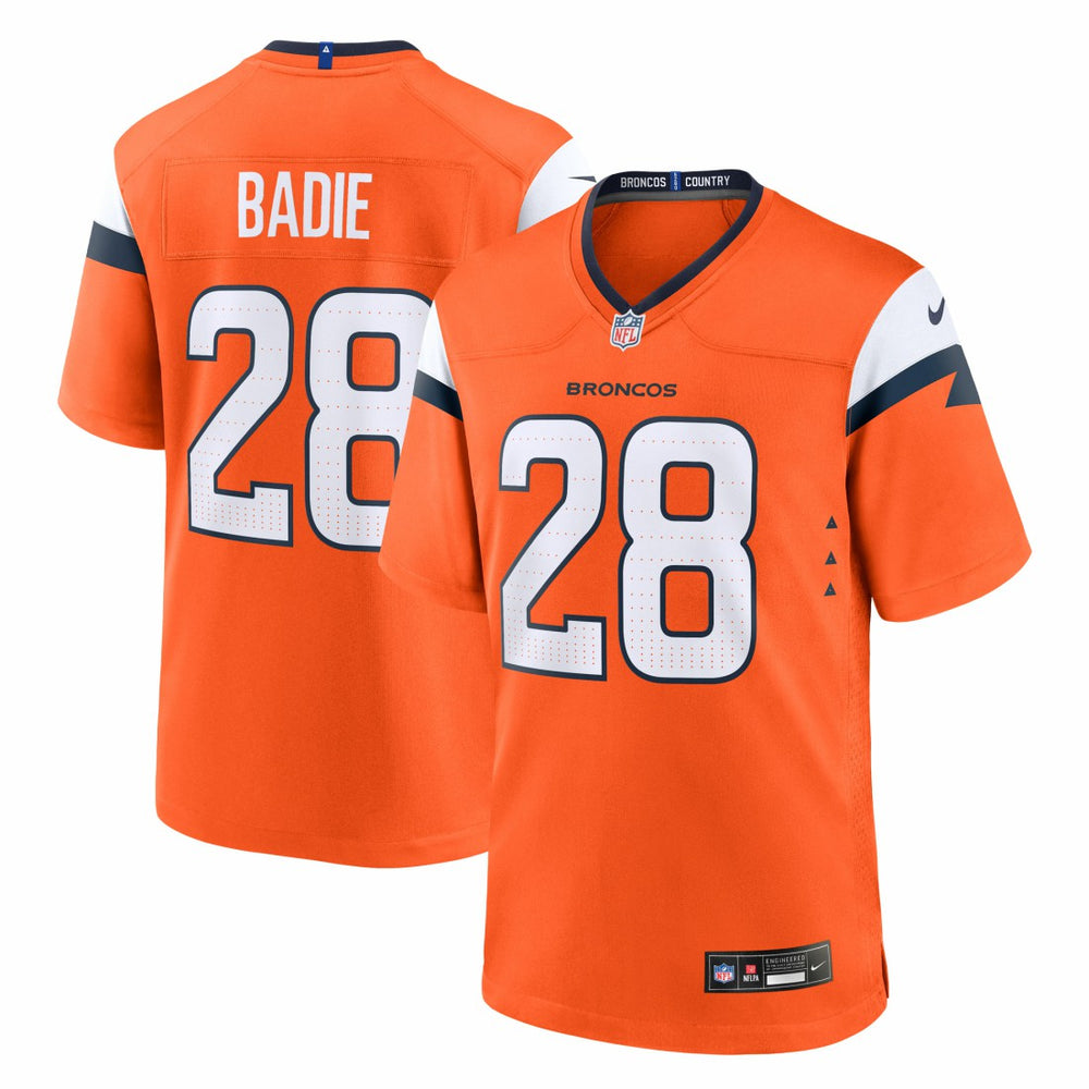 Tyler Badie Denver Broncos Team Game Jersey - Orange | Nike discount