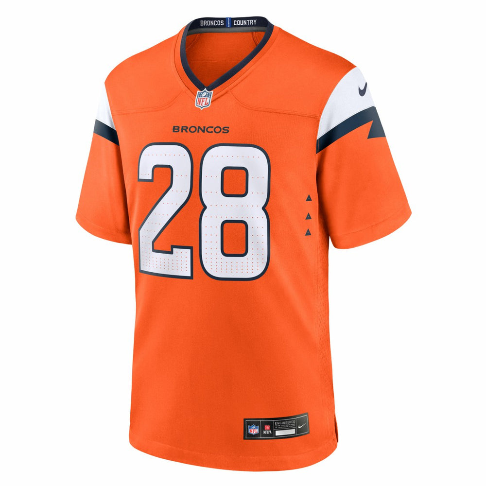 Tyler Badie Denver Broncos Team Game Jersey - Orange | Nike discount
