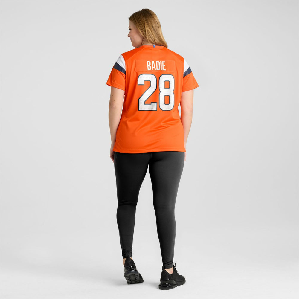 Tyler Badie Denver Broncos Women's Team Game Jersey - Orange | Nike sale