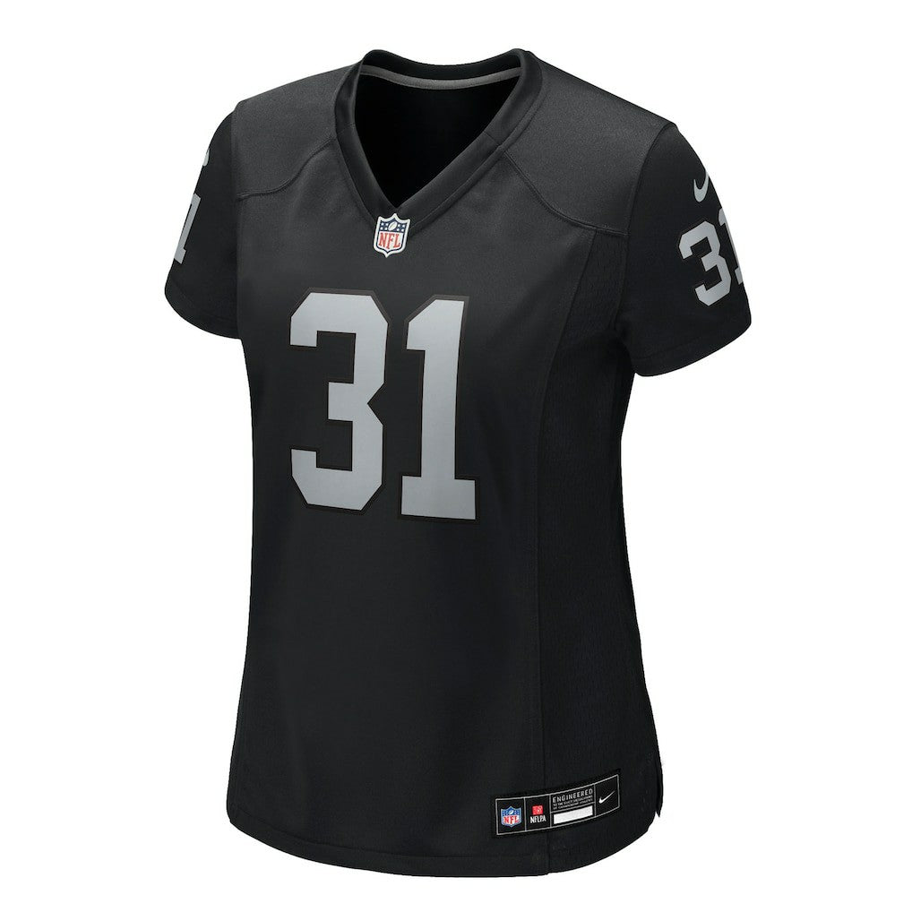 Raheem Mostert Las Vegas Raiders Women's Team Game Jersey - Black | Nike for sale