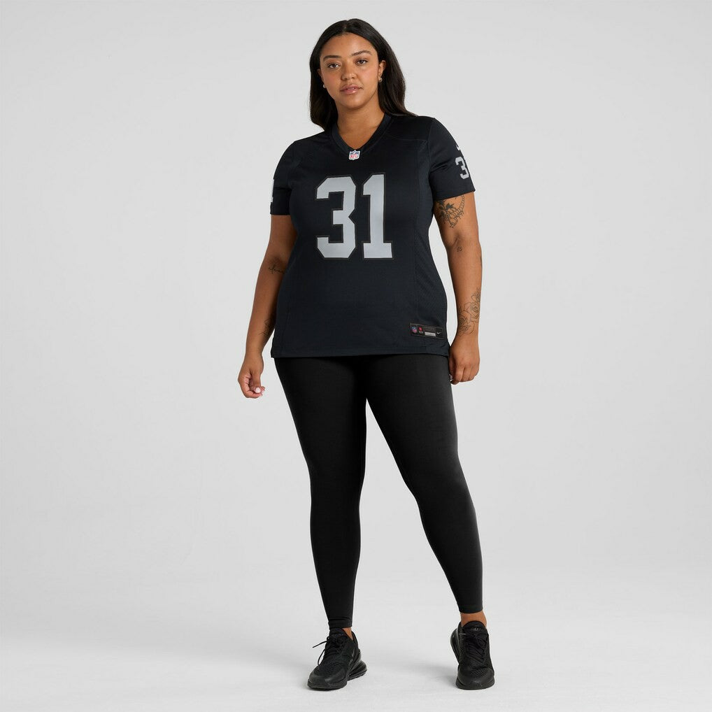 Raheem Mostert Las Vegas Raiders Women's Team Game Jersey - Black | Nike for sale