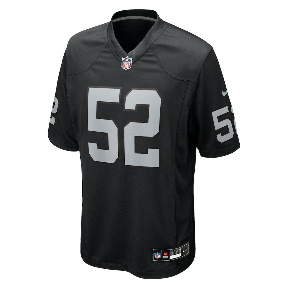 Elandon Roberts Las Vegas Raiders Team Game Jersey - Black | Nike cheap