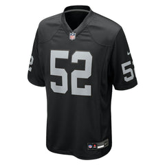 Elandon Roberts Las Vegas Raiders Team Game Jersey - Black | Nike cheap