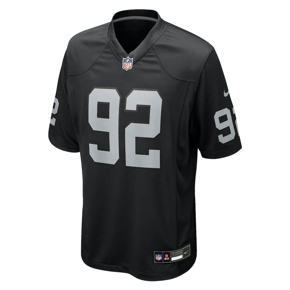 JJ Pegues Las Vegas Raiders Team Game Jersey - Black | Nike on sale