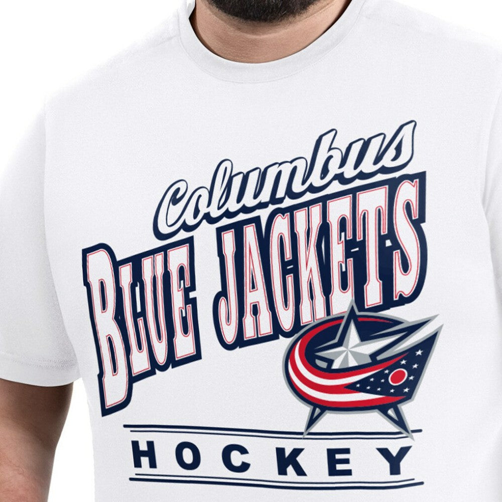 Columbus Blue Jackets G-III Sports by Carl Banks Adaptive Headliner T-Shirt White