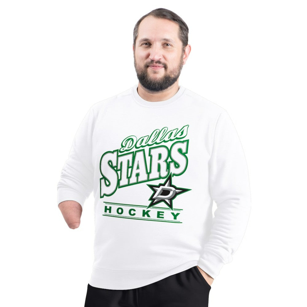 Dallas Stars G-III Sports by Carl Banks Adaptive Headliner Fleece Sweatshirt White