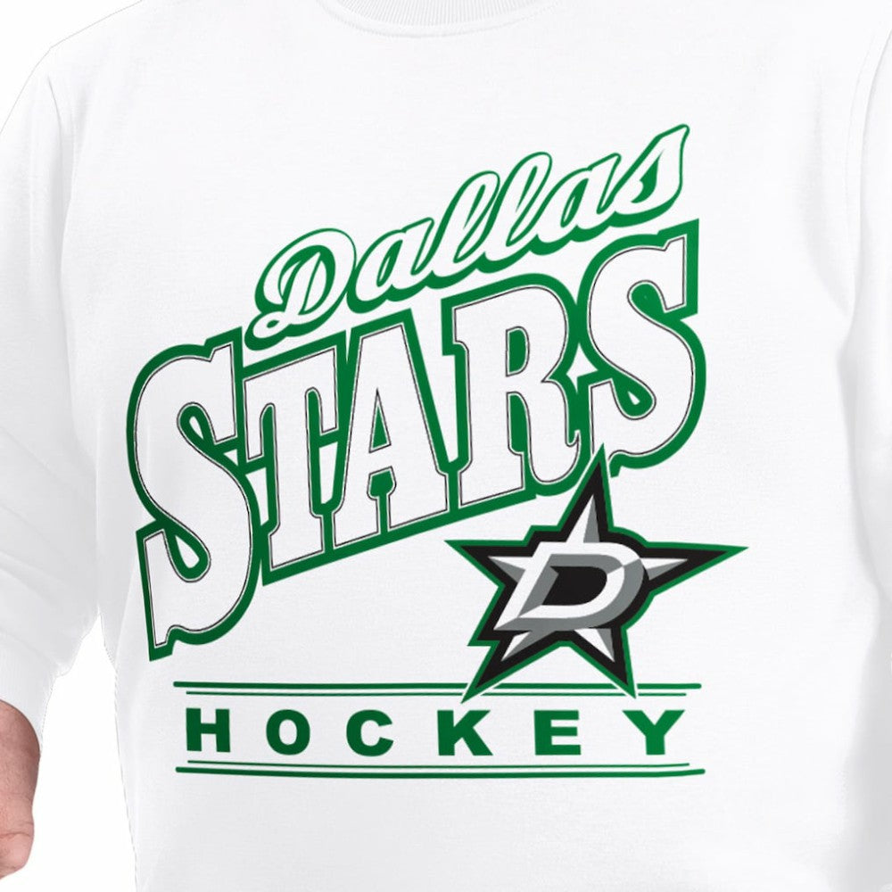 Dallas Stars G-III Sports by Carl Banks Adaptive Headliner Fleece Sweatshirt White