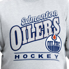 Edmonton Oilers G-III Sports by Carl Banks Adaptive Headliner Fleece Sweatshirt Gray