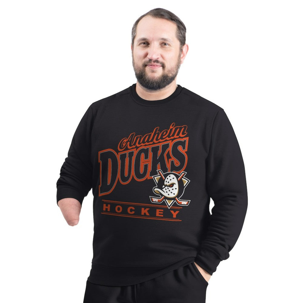 Anaheim Ducks G-III Sports by Carl Banks Adaptive Headliner Fleece Sweatshirt Black
