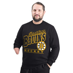 Boston Bruins G-III Sports by Carl Banks Adaptive Headliner Fleece Sweatshirt Black