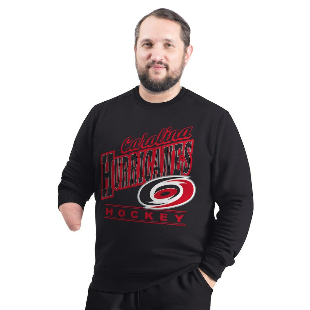 Carolina Hurricanes G-III Sports by Carl Banks Adaptive Headliner Fleece Sweatshirt Black