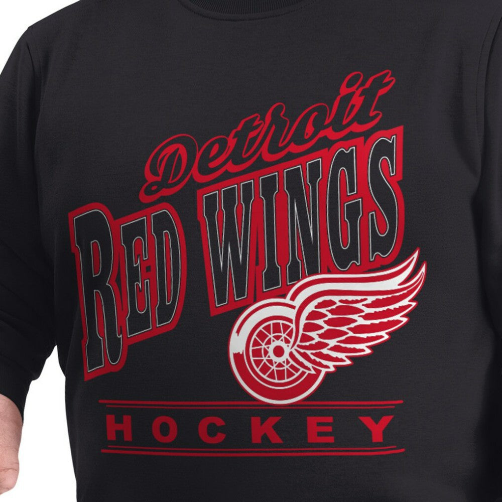 Detroit Red Wings G-III Sports by Carl Banks Adaptive Headliner Fleece Sweatshirt Black