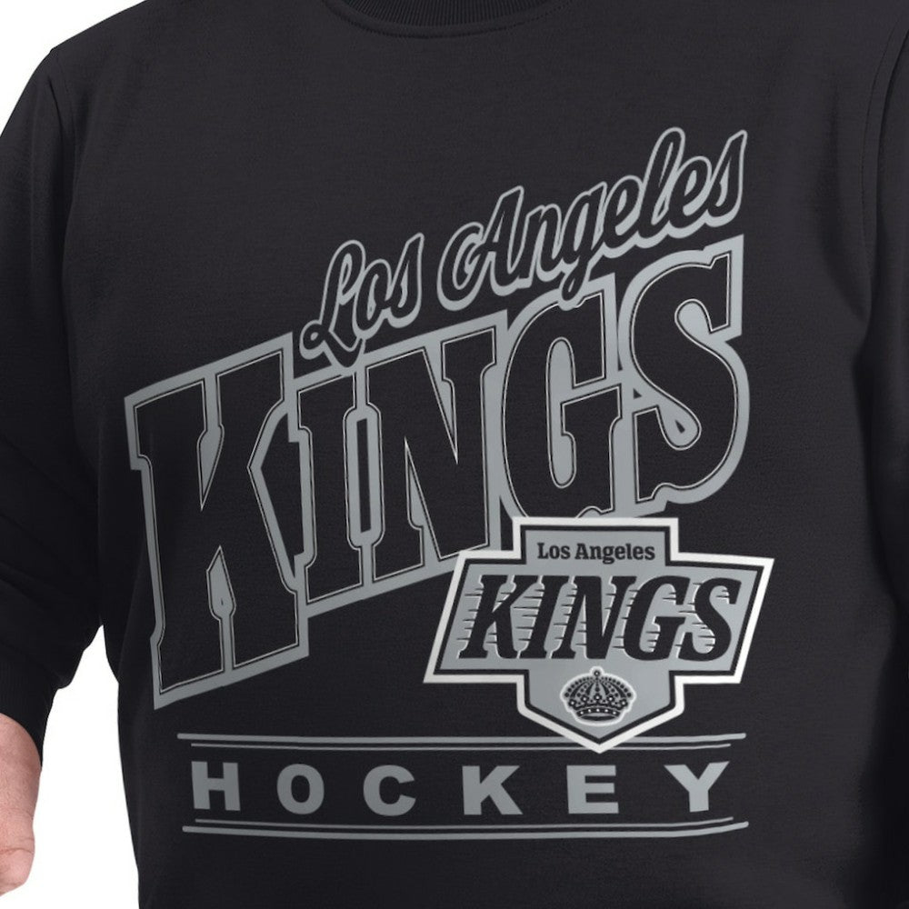 Los Angeles Kings G-III Sports by Carl Banks Adaptive Headliner Fleece Sweatshirt Black