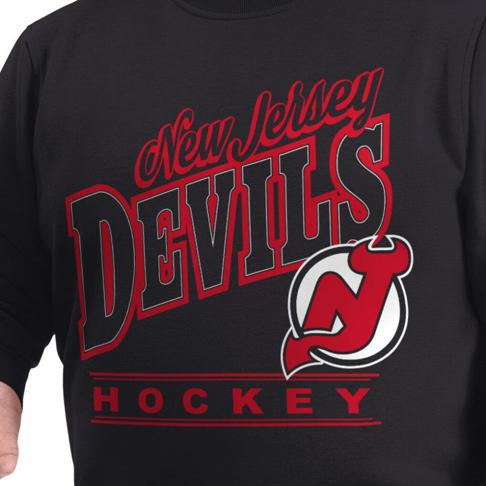 New Jersey Devils G-III Sports by Carl Banks Adaptive Headliner Fleece Sweatshirt Black