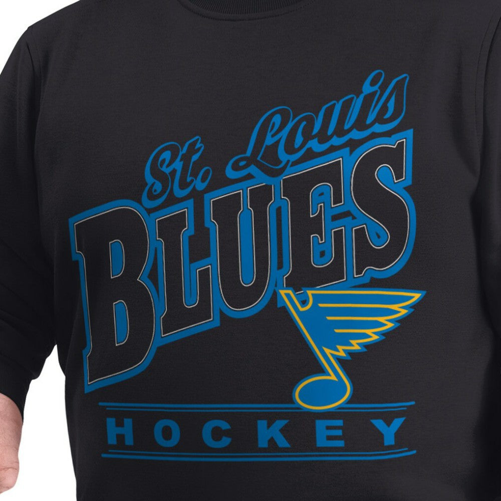 St. Louis Blues G-III Sports by Carl Banks Adaptive Headliner Fleece Sweatshirt Black