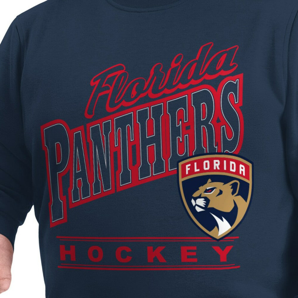 Florida Panthers G-III Sports by Carl Banks Adaptive Headliner Fleece Sweatshirt Navy