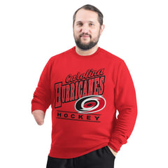Carolina Hurricanes G-III Sports by Carl Banks Adaptive Headliner Fleece Sweatshirt Red