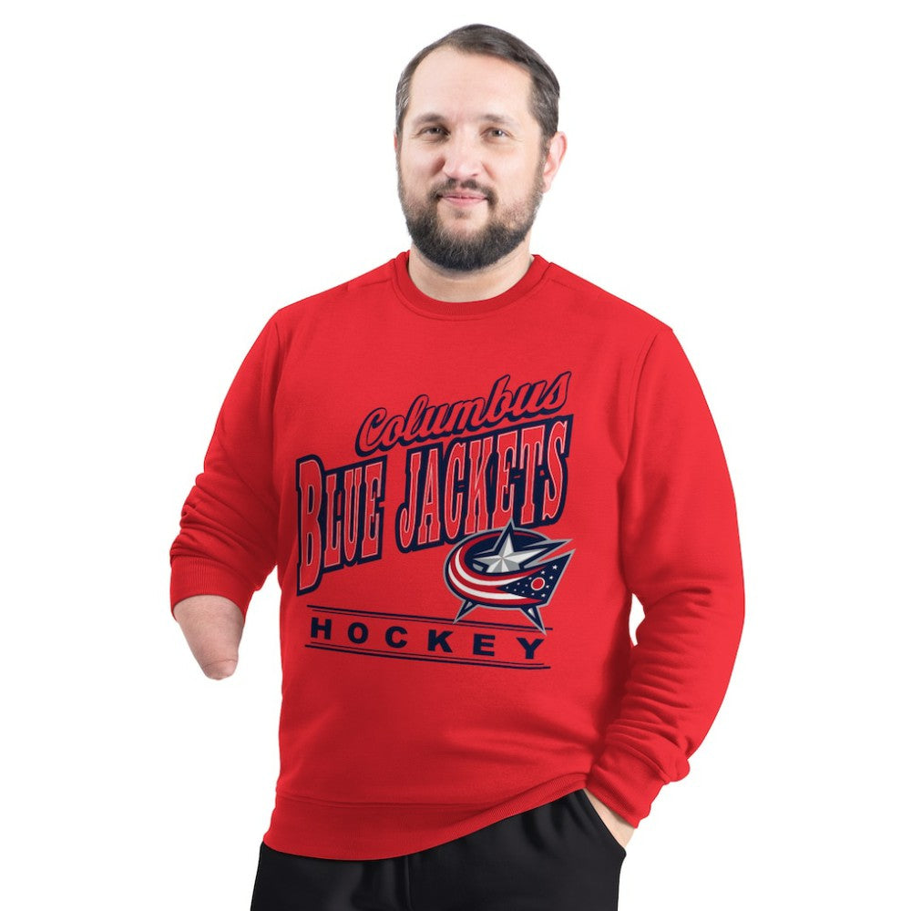 Columbus Blue Jackets G-III Sports by Carl Banks Adaptive Headliner Fleece Sweatshirt Red