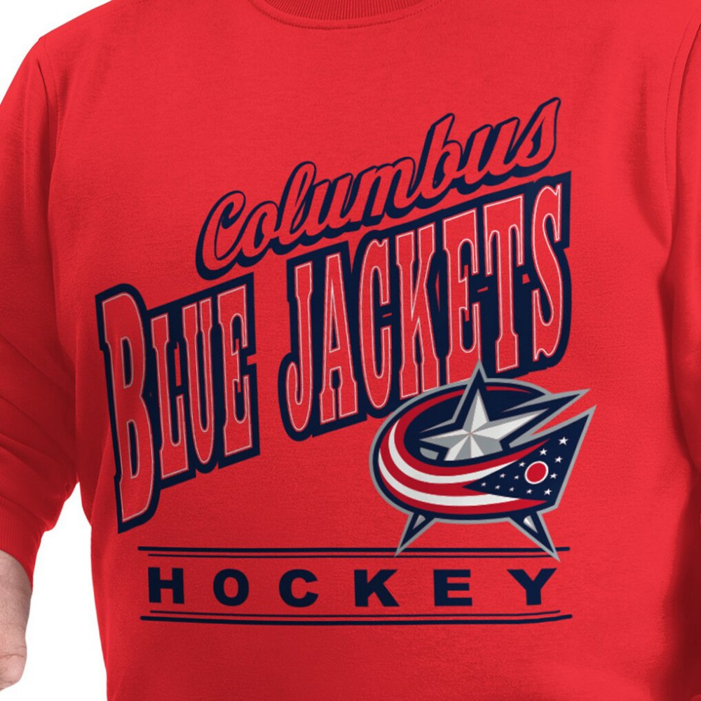 Columbus Blue Jackets G-III Sports by Carl Banks Adaptive Headliner Fleece Sweatshirt Red