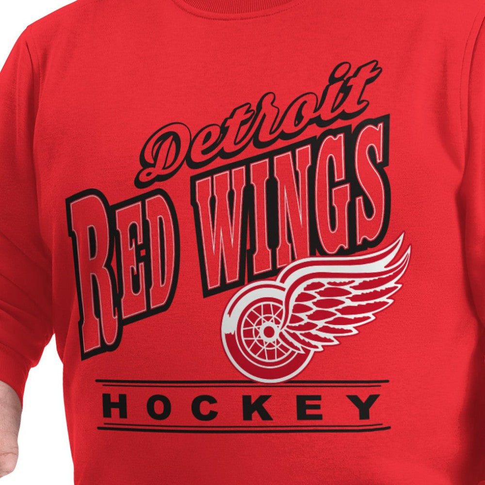 Detroit Red Wings G-III Sports by Carl Banks Adaptive Headliner Fleece Sweatshirt Red