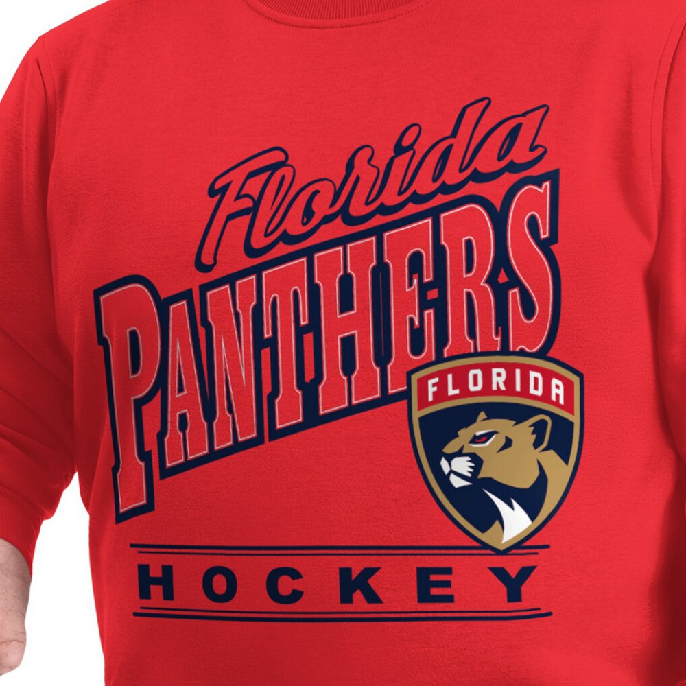 Florida Panthers G-III Sports by Carl Banks Adaptive Headliner Fleece Sweatshirt Red