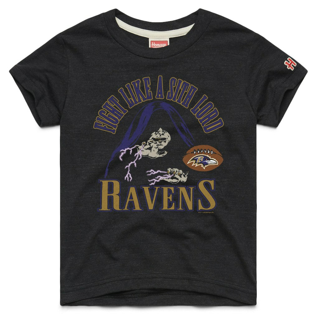 Baltimore Ravens Homage Youth Star Wars x NFL Tri-Blend T-Shirt - Black outlet