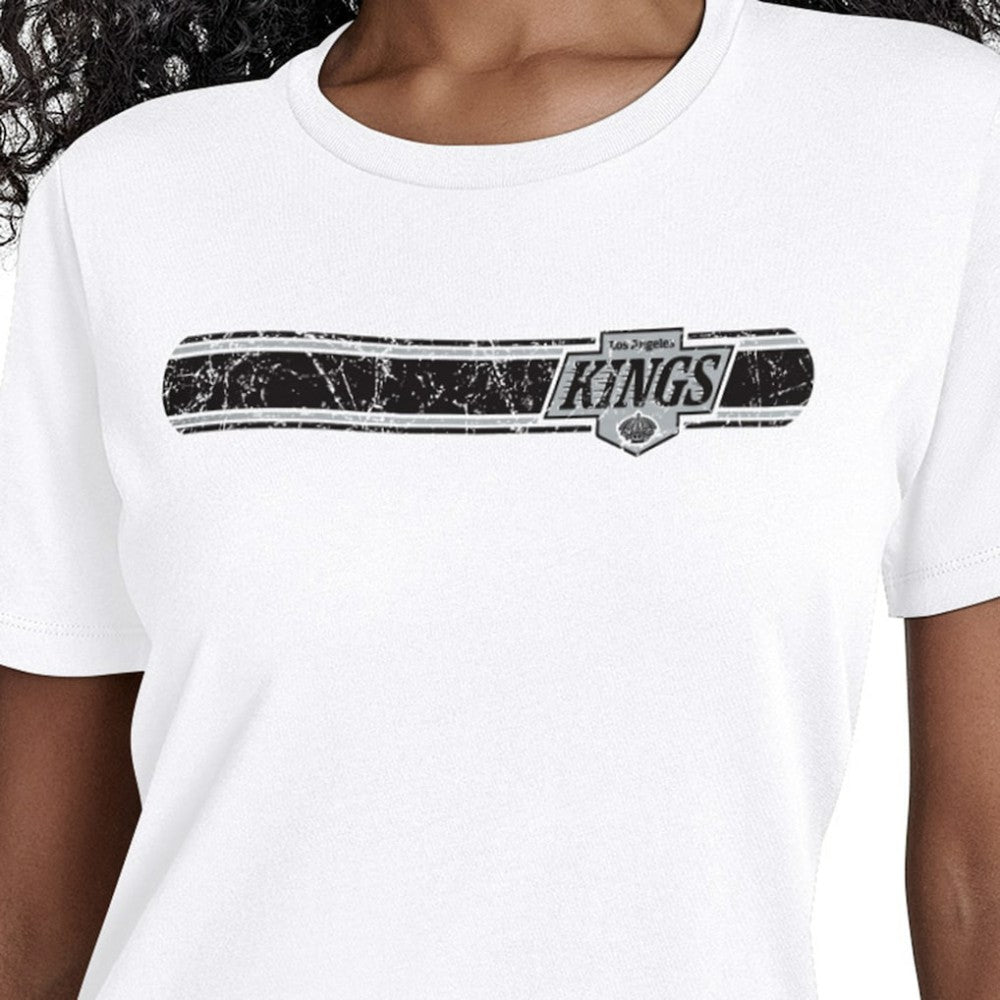 Los Angeles Kings Starter Women's Team Stripe T-Shirt White