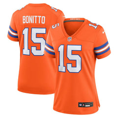 Nik Bonitto Denver Broncos Women's Alternate 2 Mile High Collection 1977 Throwback Game Jersey - Orange | Nike outlet