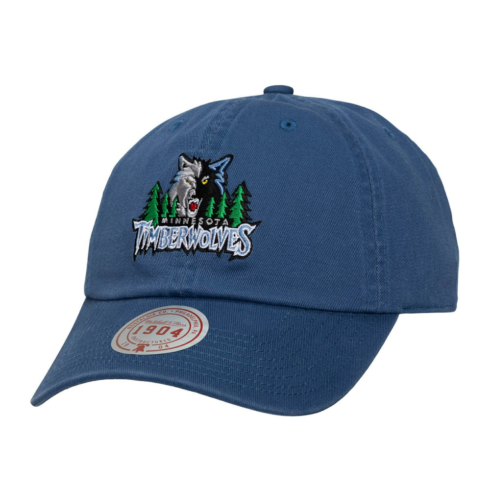Minnesota Timberwolves Hardwood Classics 1904 Adjustable Hat - Blue | Mitchell & Ness online