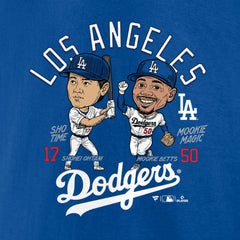 Mookie Betts & Shohei Ohtani Los Angeles Dodgers Player Duo T-Shirt - Royal