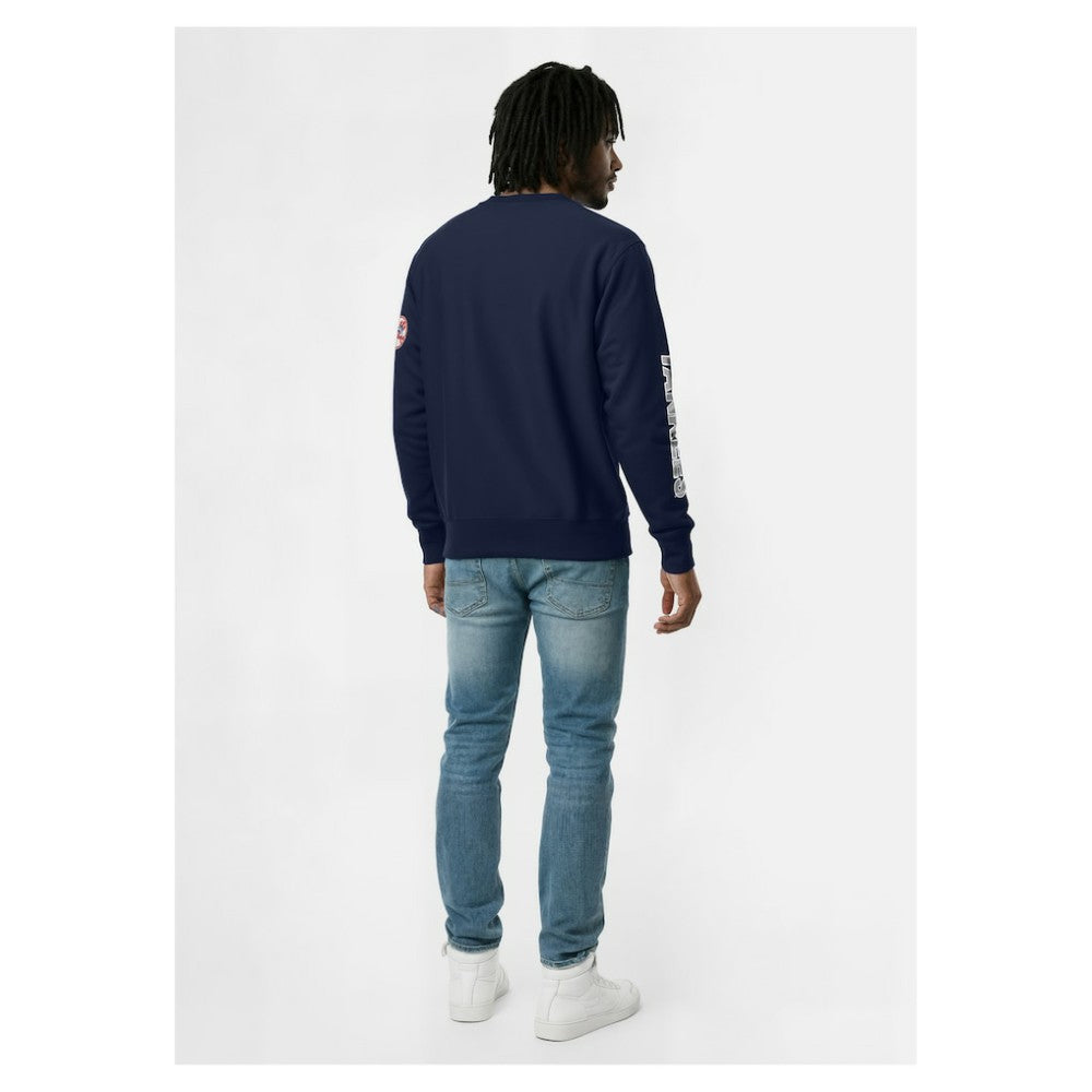 New York Yankees Champion Reverse Weave Chenille Sweatshirt - Navy