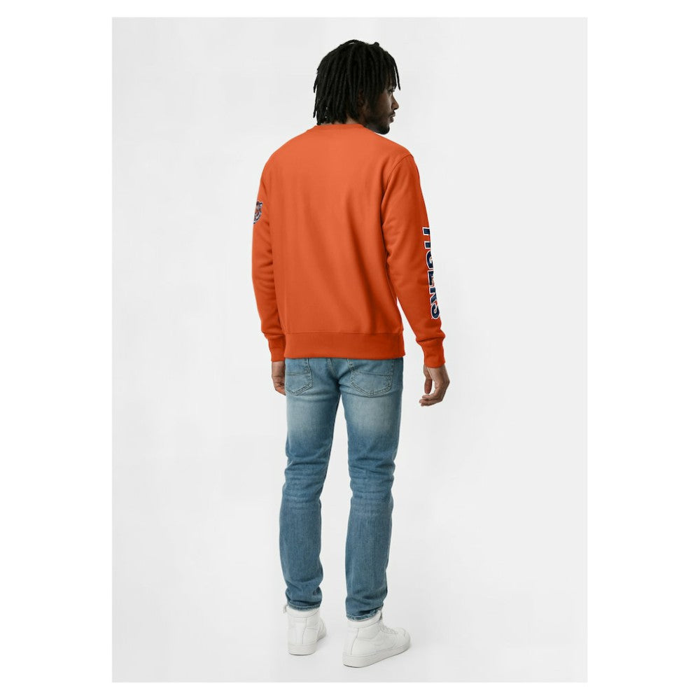 Detroit Tigers Champion Reverse Weave Chenille Sweatshirt - Orange