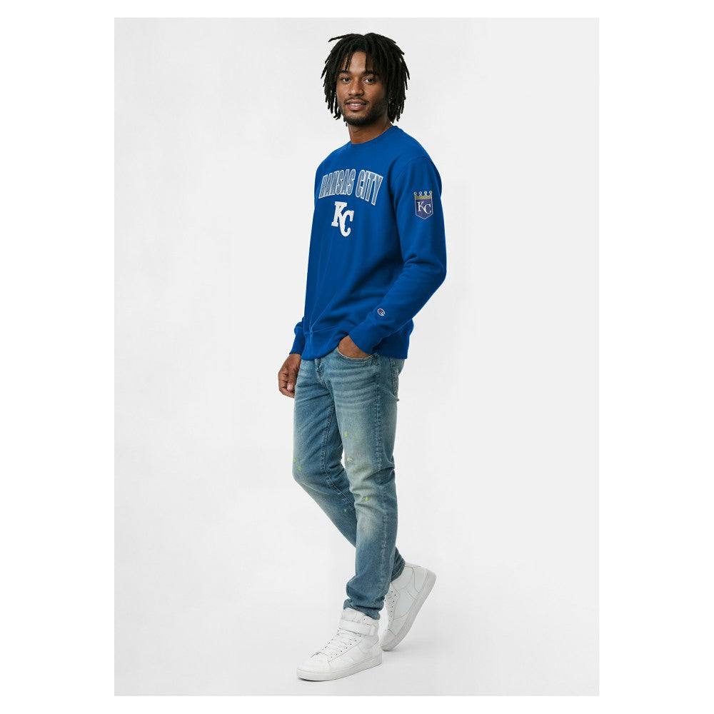 Kansas City Royals Champion Reverse Weave Chenille Sweatshirt - Royal