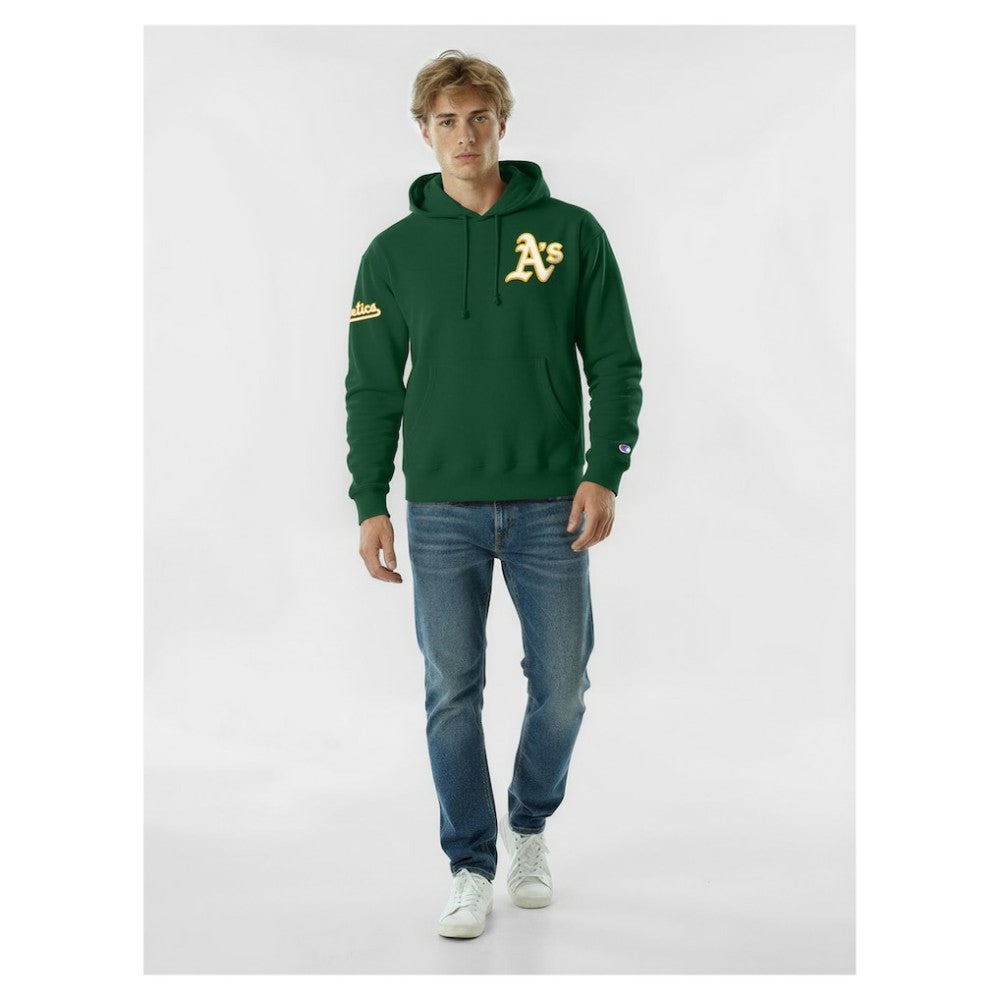 Athletics Champion Reverse Weave Chenille Hoodie - Green