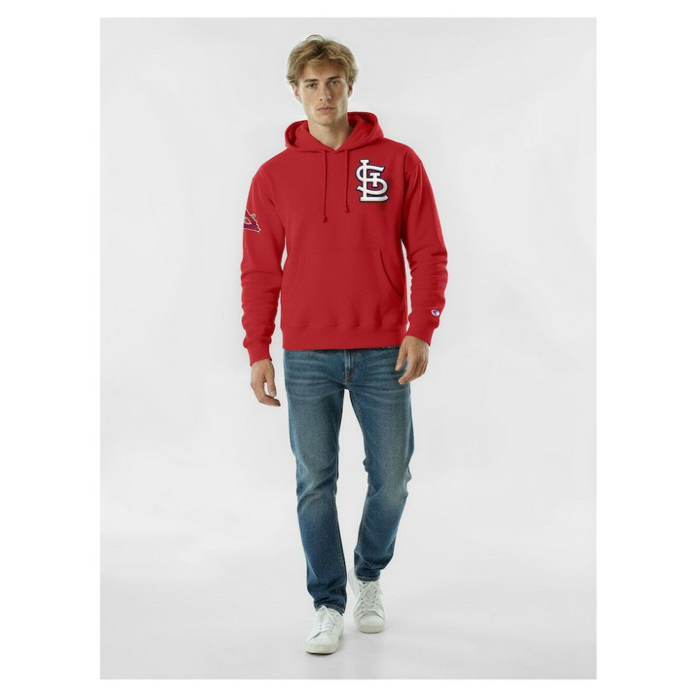 St. Louis Cardinals Champion Reverse Weave Chenille Hoodie - Red
