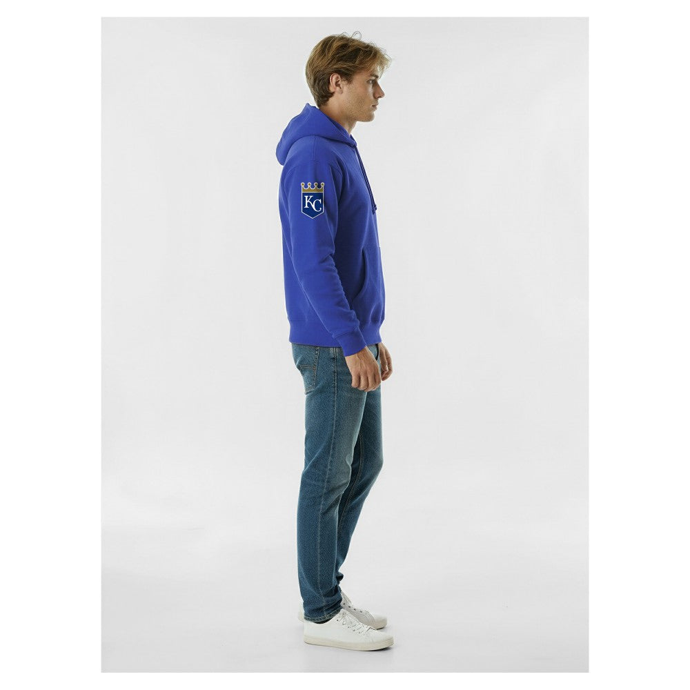 Kansas City Royals Champion Reverse Weave Chenille Hoodie - Royal