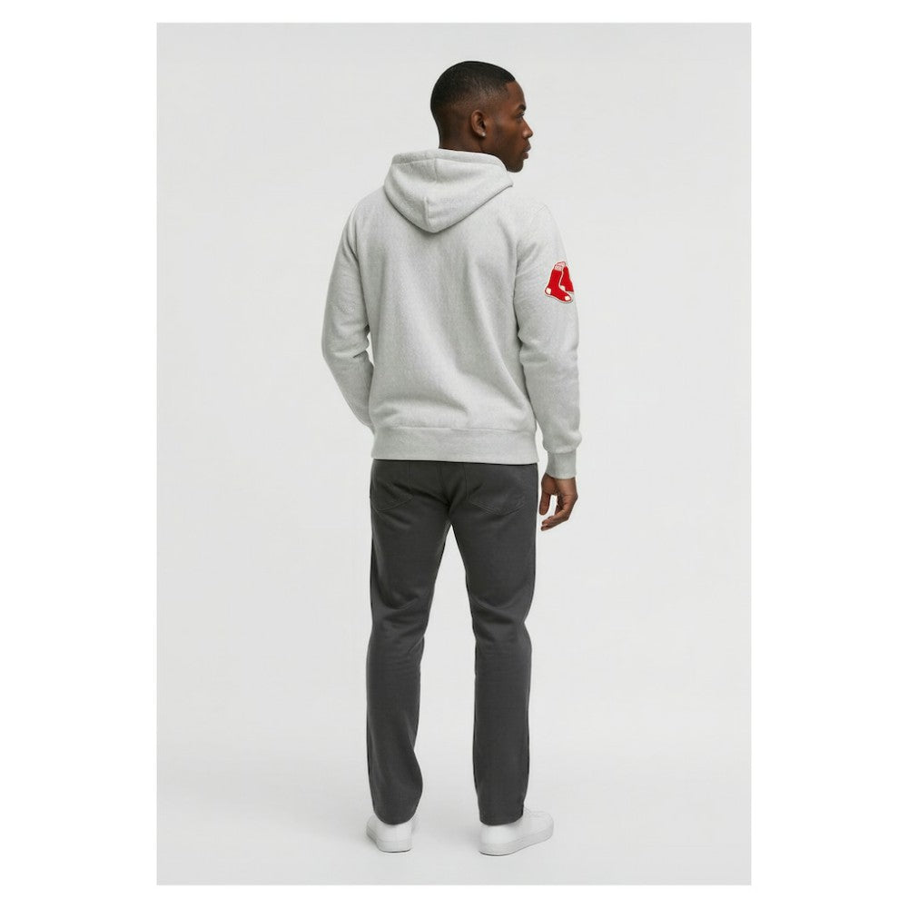 Boston Red Sox Champion Reverse Weave Chenille Full-Zip Hoodie - Gray