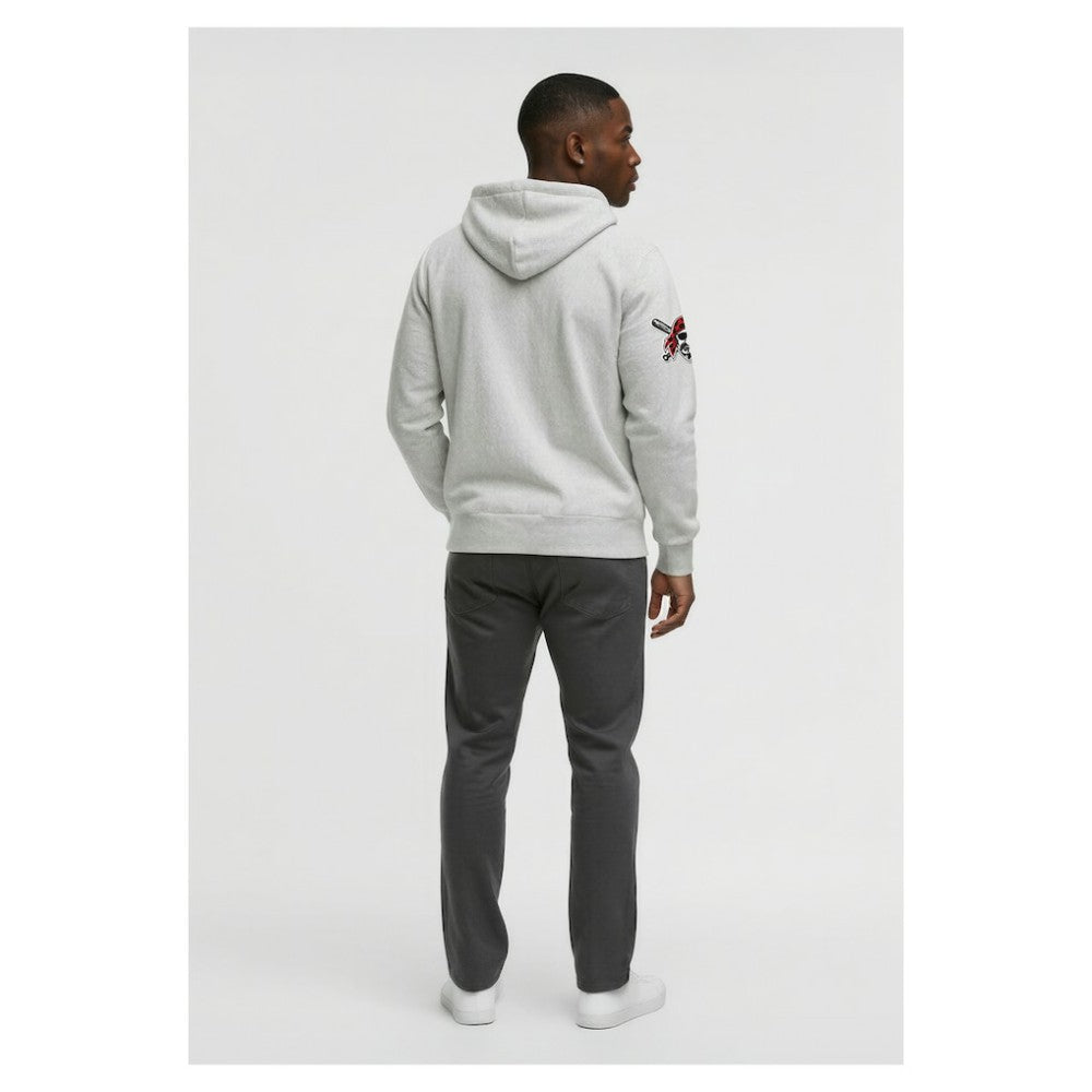 Pittsburgh Pirates Champion Reverse Weave Chenille Full-Zip Hoodie - Heather Gray